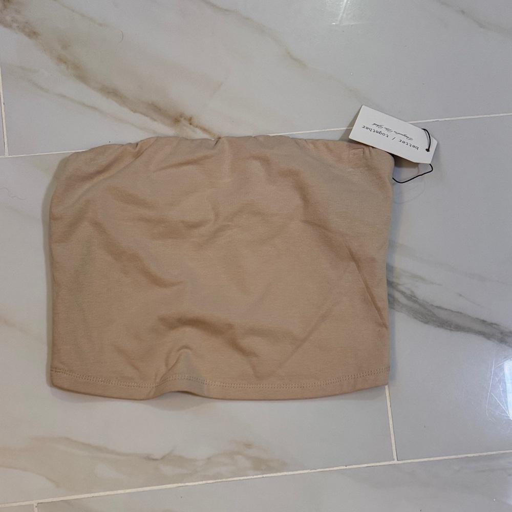Women's Tan Tube Top